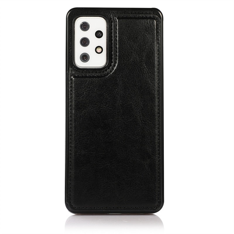 Leather Card Holder Case with Stand For Samsung Galaxy Note Series - Premium Mobile Phone Cases from Dressmycell.com - Just $17.00! Shop now at Dressmycell.com