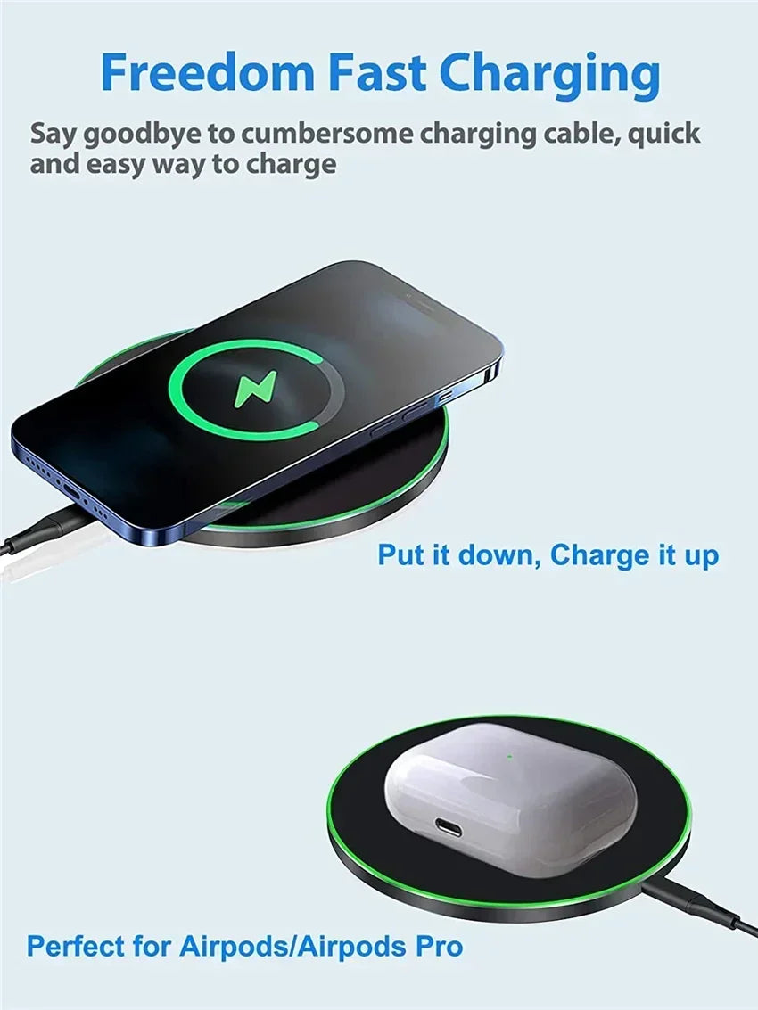 30W Fast Wireless Charging Pad - Premium Chargers & Powerbanks from Dressmycell.com - Just $15! Shop now at Dressmycell.com