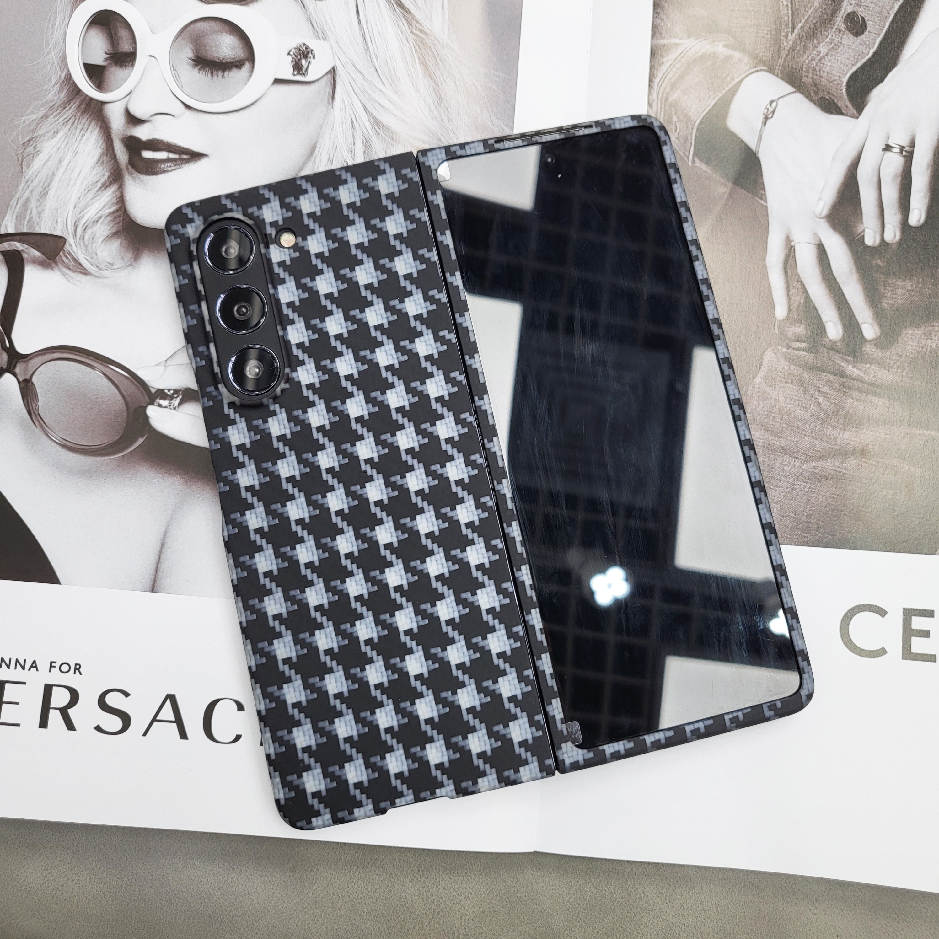 YTF Carbon Fiber Case For Samsung Galaxy Z Fold 5