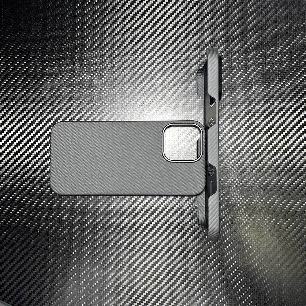 Pure Carbon Fiber MagSafe Ultra-thin Case for iPhone - Premium Mobile Phone Cases from Dressmycell.com - Just $0! Shop now at Dressmycell.com