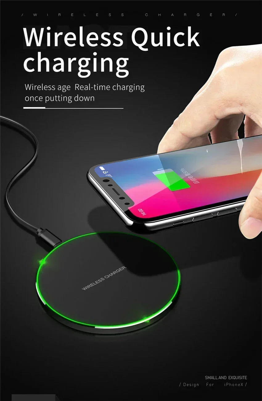 30W Fast Wireless Charging Pad - Premium Chargers & Powerbanks from Dressmycell.com - Just $15! Shop now at Dressmycell.com