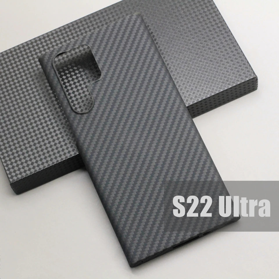 Real Pure Carbon Fiber Protective Case for Samsung - Premium Mobile Phone Cases from Dressmycell.com - Just $40! Shop now at Dressmycell.com