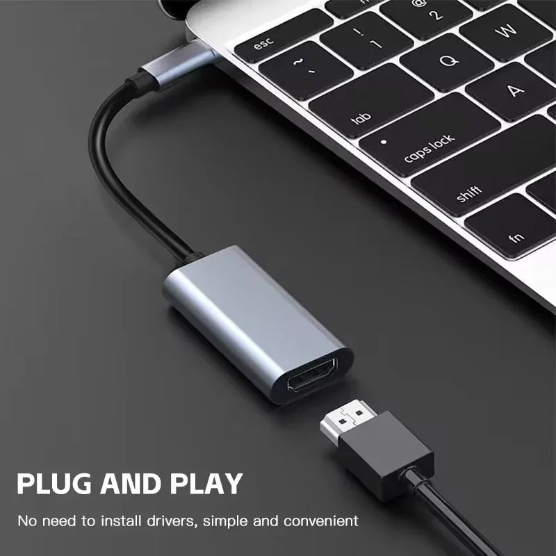 TYPE C to HDMI 4K Adapter (USB-C 3.1 Male to HDTV Female Converter) - Premium Electronics from Dressmycell.com - Just $12.99! Shop now at Dressmycell.com