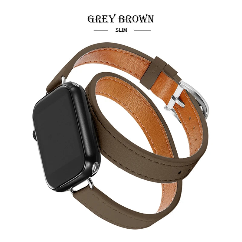 Leather Strap Band Replacement for Apple Watch - Premium Apple Watch Accessories from Dressmycell.com - Just $16! Shop now at Dressmycell.com