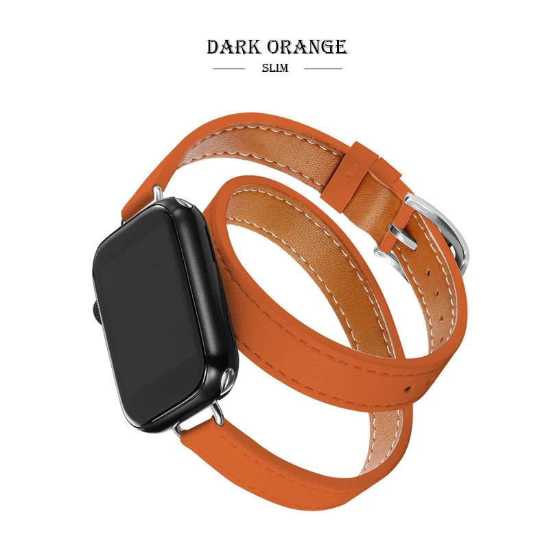 Leather Strap Band Replacement for Apple Watch - Premium Apple Watch Accessories from Dressmycell.com - Just $16! Shop now at Dressmycell.com