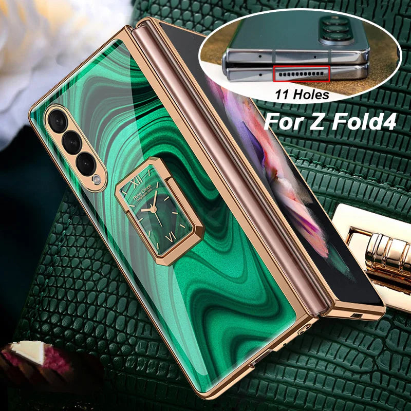Luxury Clock Case For Samsung Galaxy Fold 2 - Premium Mobile Phone Cases from Dressmycell.com - Just $32! Shop now at Dressmycell.com
