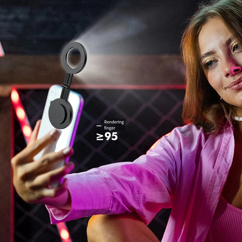 Magsafe Magnetic Selfie Ring  LED Light for iPhone & Android Phones - Premium Other Phone Accessories from Dressmycell.com - Just $25! Shop now at Dressmycell.com