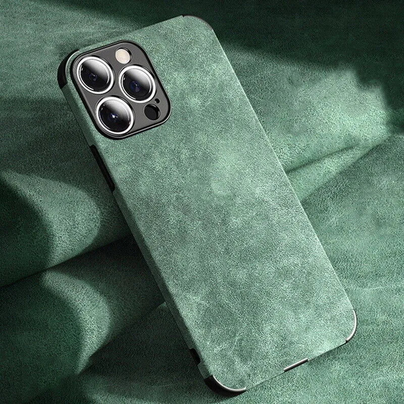 Matte Lambskin Leather Case for iPhone - Premium Mobile Phone Cases from Dressmycell.com - Just $20! Shop now at Dressmycell.com
