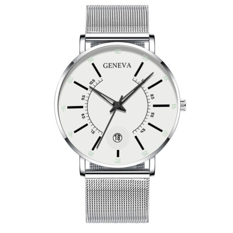 Geneva Minimalist 2 Ultra Thin Watch for Men - Premium Watches from Dressmycell.com - Just $18.00! Shop now at Dressmycell.com