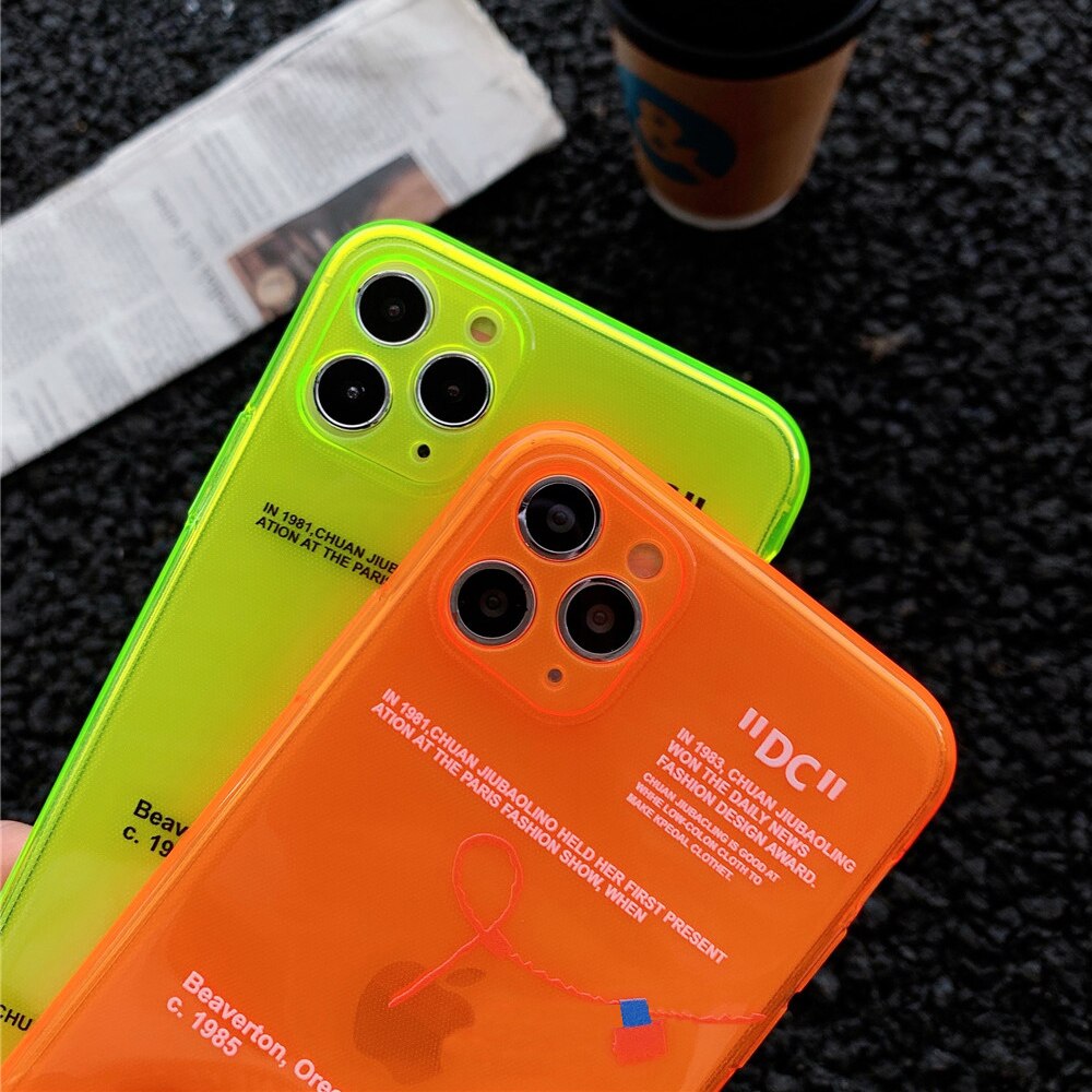 Fluorescence Clear Case for iPhone - Premium Mobile Phone Cases from Dressmycell.com - Just $16.00! Shop now at Dressmycell.com