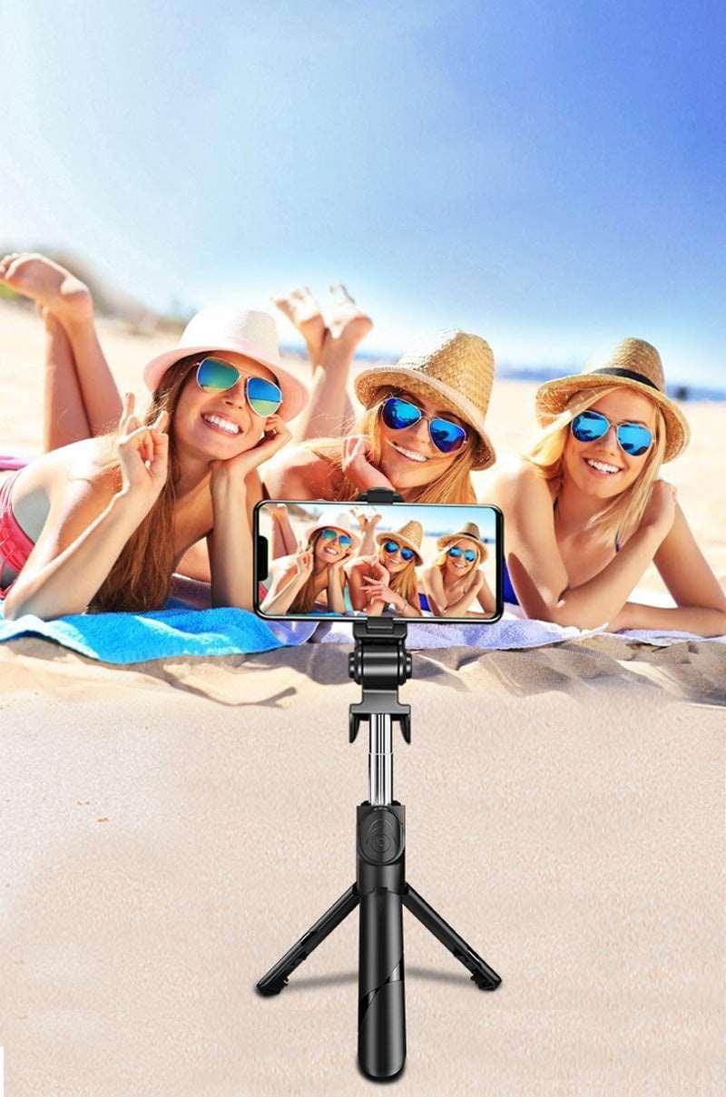 Bluetooth-Compatible Selfie Stick & Mobile Phone Holder - Premium Other Phone Accessories from Dressmycell.com - Just $25.00! Shop now at Dressmycell.com