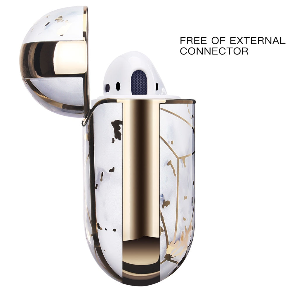 Glossy Marble Hard Protective Case For AirPods/ AirPods Pro - Premium Airpods Cases from Dressmycell.com - Just $18.00! Shop now at Dressmycell.com