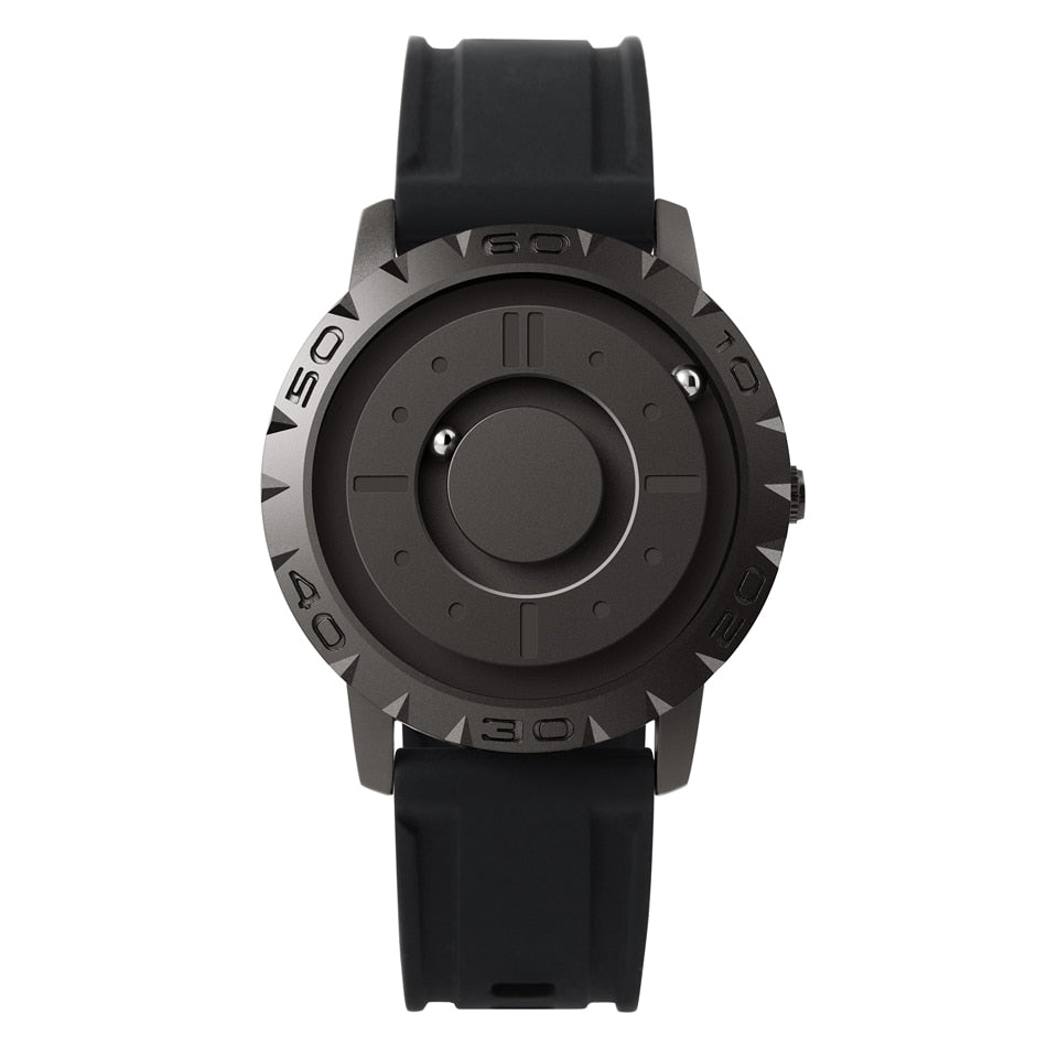 Eutour Men Watches Magnetic Ball | Magnet Mens Watch Wristwatch - Black  Clock Quartz - Aliexpress