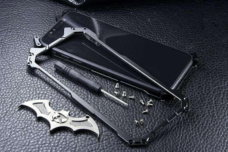 R-Just Batman Shockproof Aluminum Shell Metal Case with Custom Stent for iPhone  7 Plus Samsung S7 Edge – Armor King Case