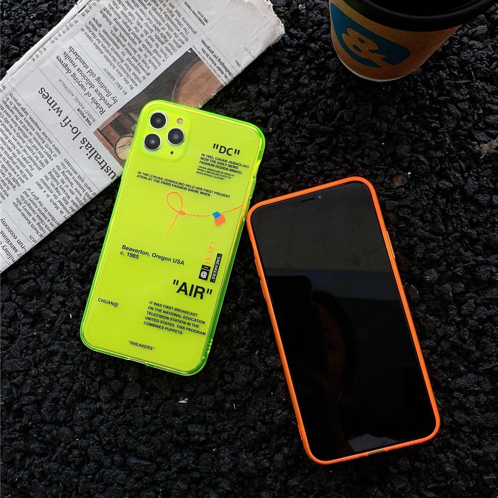 Fluorescence Clear Case for iPhone - Premium Mobile Phone Cases from Dressmycell.com - Just $16.00! Shop now at Dressmycell.com