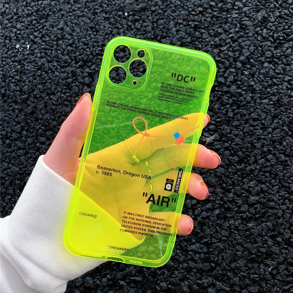 Fluorescence Clear Case for iPhone - Premium Mobile Phone Cases from Dressmycell.com - Just $16.00! Shop now at Dressmycell.com