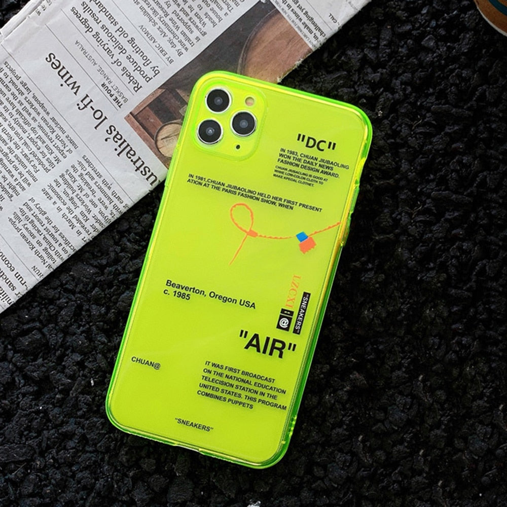 Fluorescence Clear Case for iPhone - Premium Mobile Phone Cases from Dressmycell.com - Just $16.00! Shop now at Dressmycell.com