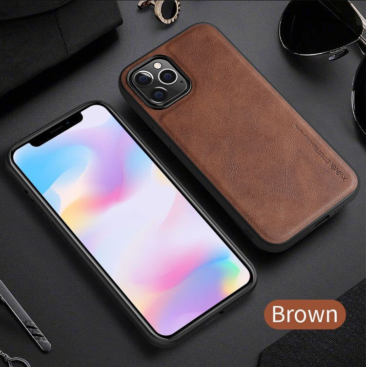 X-Level Soft Silicone Leather Back Cover for iPhone - Premium Mobile Phone Cases from Dressmycell.com - Just $18.00! Shop now at Dressmycell.com