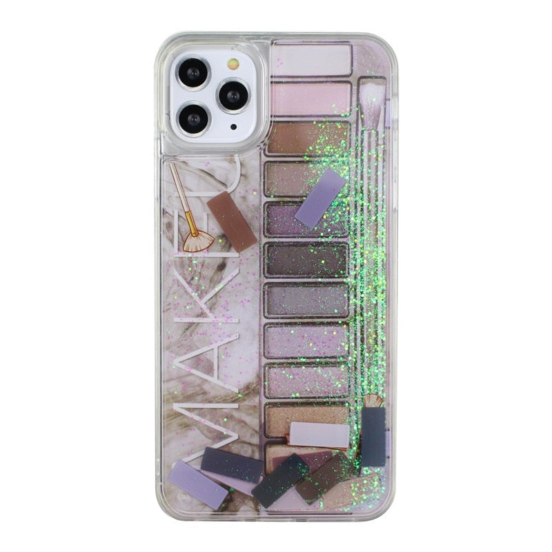 Eyeshadow Quicksand Case for iPhone - Premium Mobile Phone Cases from Dressmycell.com - Just $16.00! Shop now at Dressmycell.com