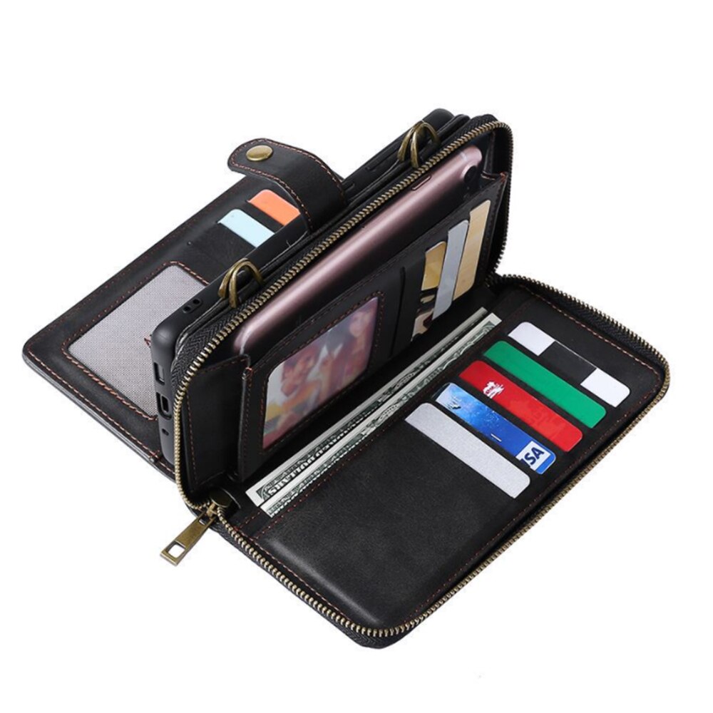 Leather Magnetic Wallet Flip Case For Samsung - Premium Mobile Phone Cases from Dressmycell.com - Just $30.00! Shop now at Dressmycell.com
