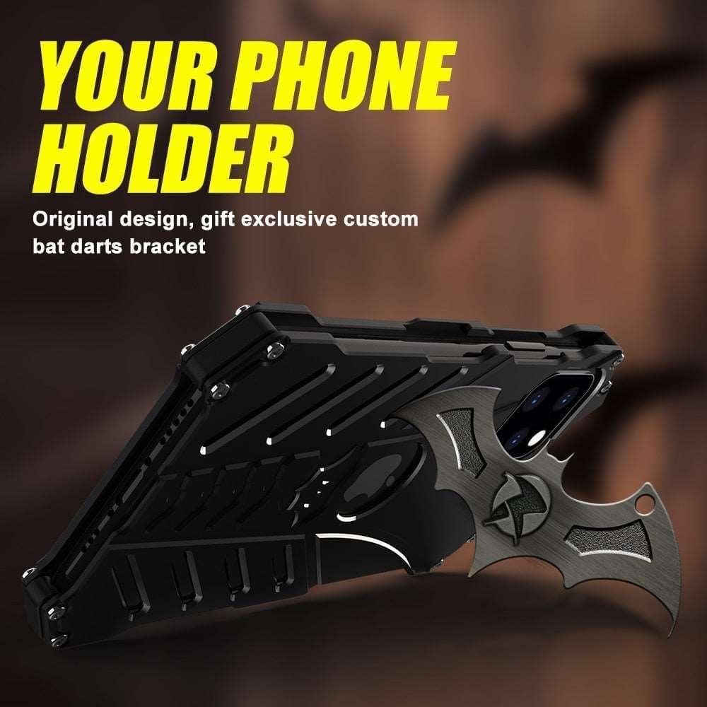 Batman Metal Armor Shockproof Case For iPhone - Premium Mobile Phone Cases from R-Just - Just $35! Shop now at Dressmycell.com