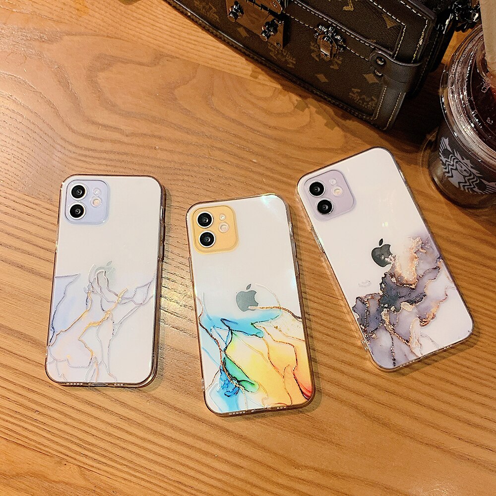 Clear Watercolor Case for iPhone - Premium Mobile Phone Cases from Dressmycell.com - Just $15.00! Shop now at Dressmycell.com