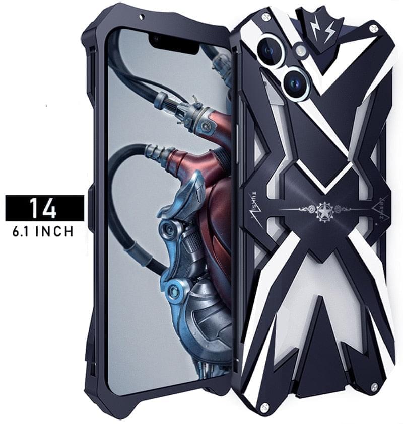 Aluminum Shockproof Armor Case For iPhone - Premium Mobile Phone Cases from Dressmycell.com - Just $38.00! Shop now at Dressmycell.com