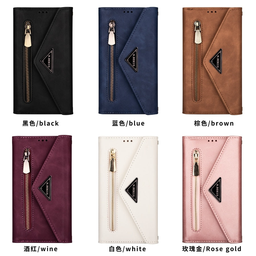 Luxury Leather Wallet Cases For iPhone - Premium Mobile Phone Cases from Dressmycell.com - Just $25.00! Shop now at Dressmycell.com