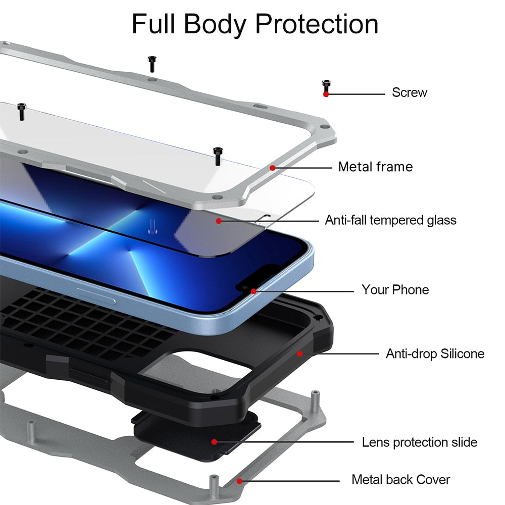 Full Body Armor Case For iPhone - Premium Mobile Phone Cases from Dressmycell.com - Just $40.00! Shop now at Dressmycell.com
