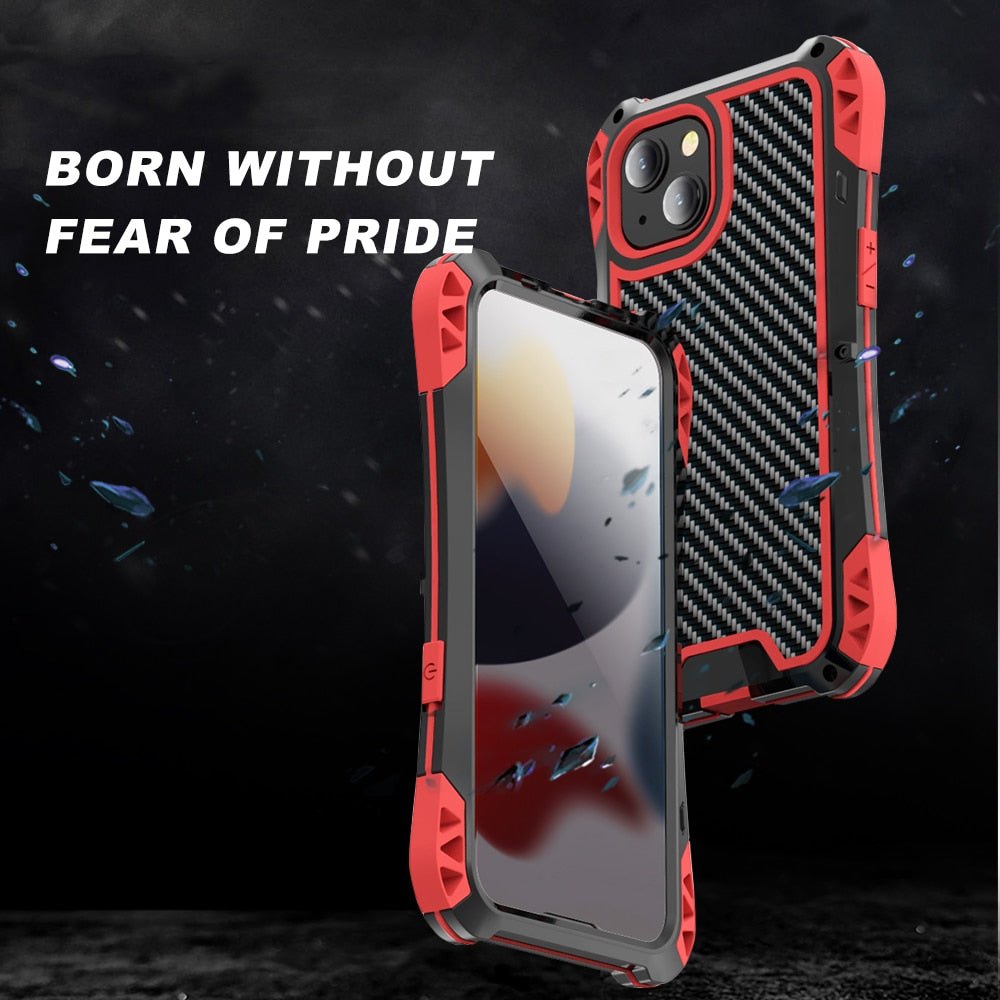 R-JUST Military Grade Shockproof Metal Case For iPhone - Premium Mobile Phone Cases from R-Just - Just $35.00! Shop now at Dressmycell.com