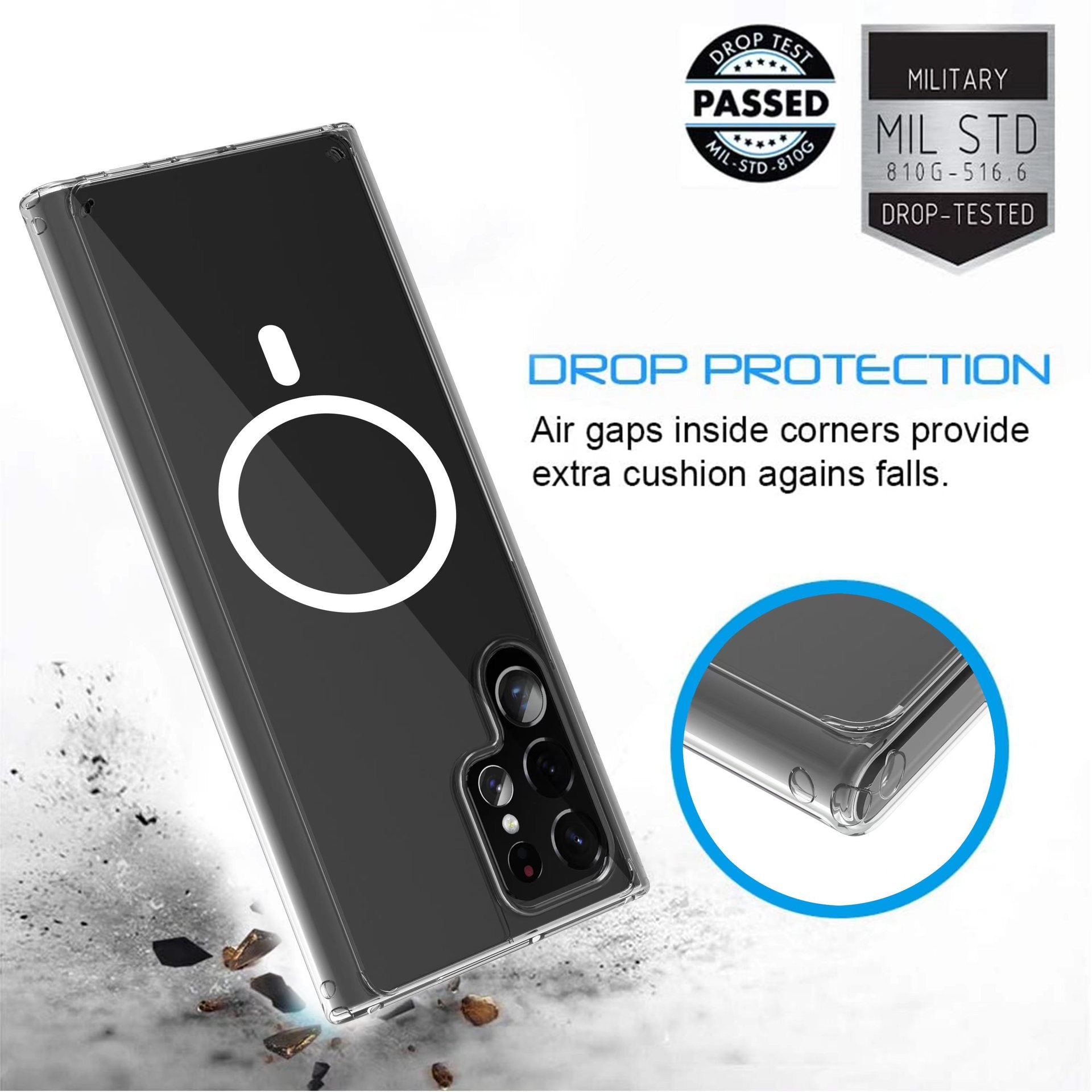 Magnetic Wireless Charging Case For Samsung - Premium Mobile Phone Cases from Dressmycell.com - Just $15.00! Shop now at Dressmycell.com