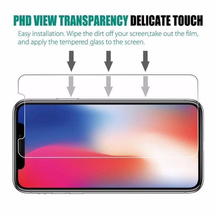 9H Scratch Proof Tempered Glass for iPhone - Premium Screen Protectors from Dressmycell.com - Just $15.00! Shop now at Dressmycell.com