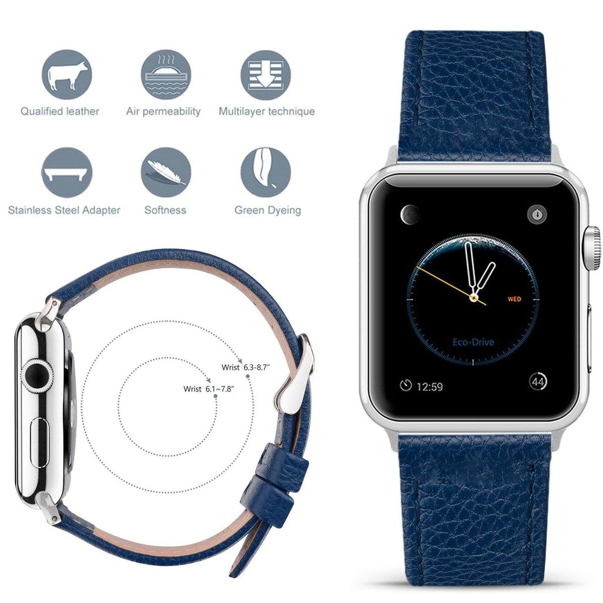 Eastar Leather Band for Apple Watch - Premium Apple Watch Accessories from Dressmycell.com - Just $16.00! Shop now at Dressmycell.com