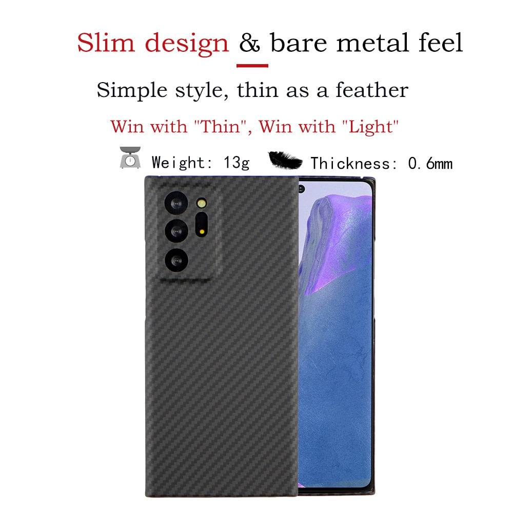 Real Carbon Fiber Case For Samsung - Premium Mobile Phone Cases from Dressmycell.com - Just $45.00! Shop now at Dressmycell.com