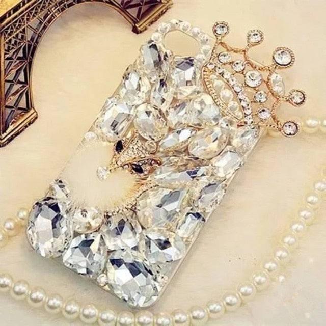 3D Crown Diamond Bling Case for Samsung - Premium Mobile Phone Cases from Dressmycell.com - Just $20.00! Shop now at Dressmycell.com