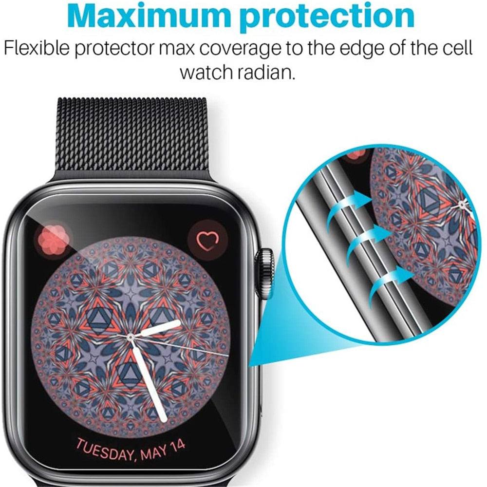 Screen Protector Clear Full Protective Film for Apple Watch - Premium Apple Watch Accessories from Dressmycell.com - Just $14.00! Shop now at Dressmycell.com