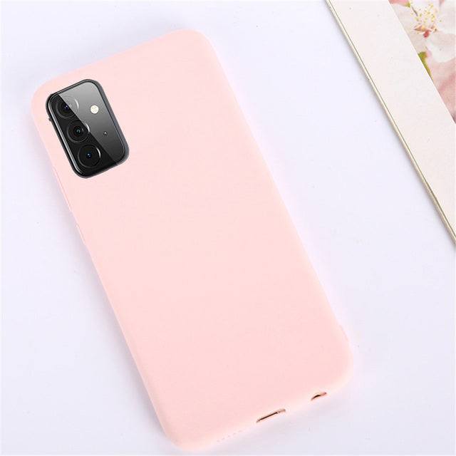 Solid Color Silicone Case For Samsung Galaxy A Series - Premium Mobile Phone Cases from Dressmycell.com - Just $14.00! Shop now at Dressmycell.com