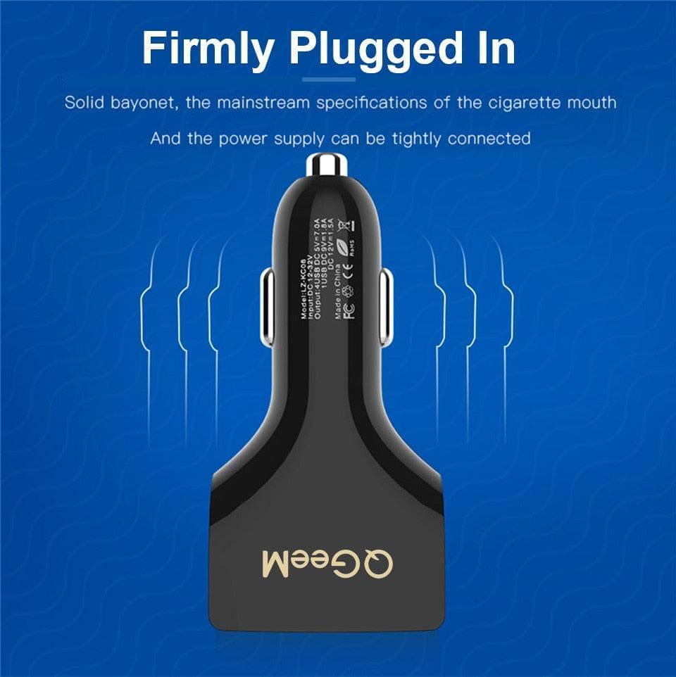 4USB QC 3.0 4Ports USB Car Portable Charger - Premium Chargers & Powerbanks from Dressmycell.com - Just $18.00! Shop now at Dressmycell.com