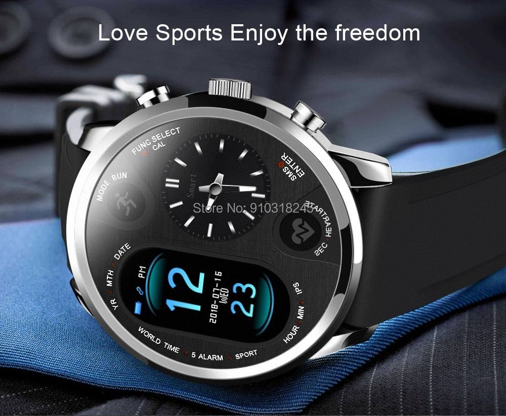 T3 PRO Dual Time Smart Watch - Premium Watches from Dressmycell.com - Just $55! Shop now at Dressmycell.com