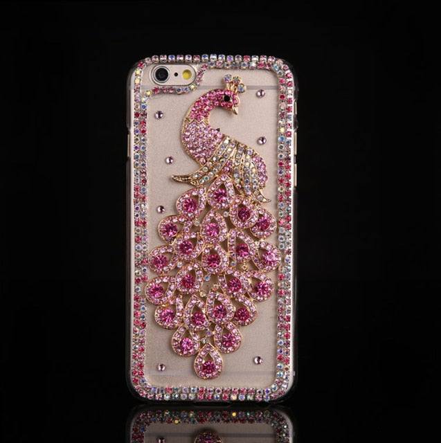 Peacock Rhinestone Case for Samsung - Premium Mobile Phone Cases from Dressmycell.com - Just $20.00! Shop now at Dressmycell.com