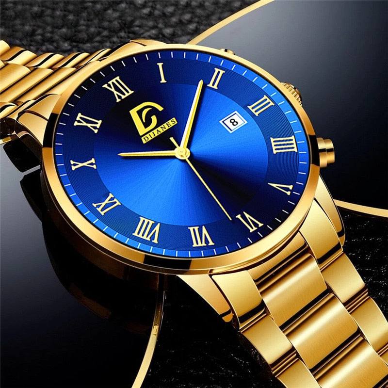Minimalist Quartz Wrist Watch for Men - Premium Watches from Dressmycell.com - Just $22.00! Shop now at Dressmycell.com