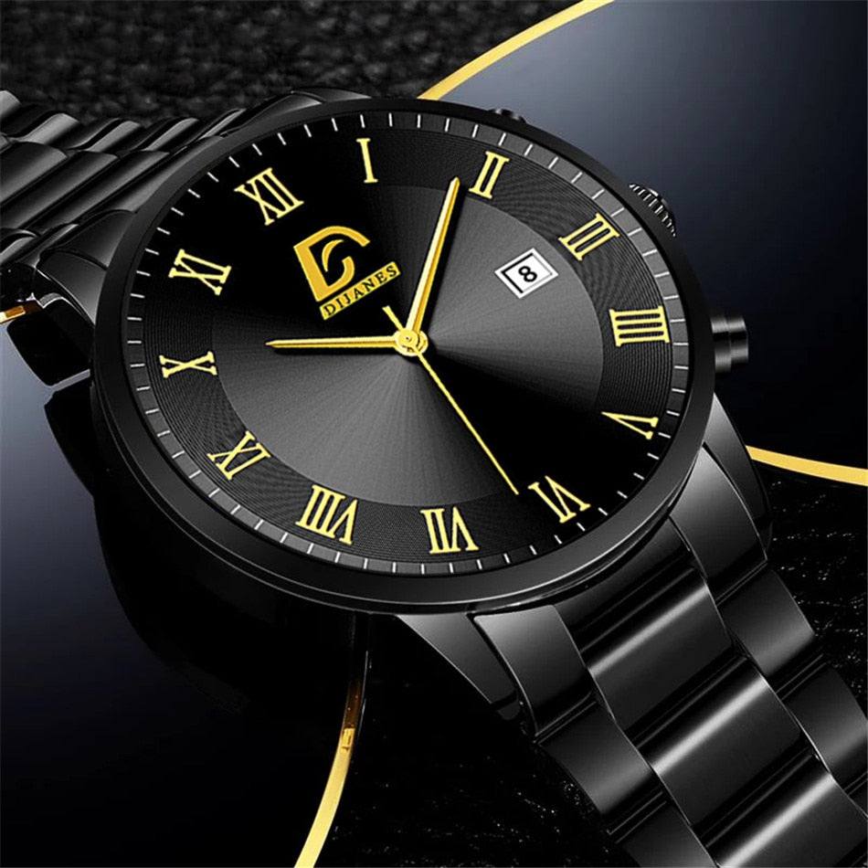 Minimalist Quartz Wrist Watch for Men - Premium Watches from Dressmycell.com - Just $22.00! Shop now at Dressmycell.com