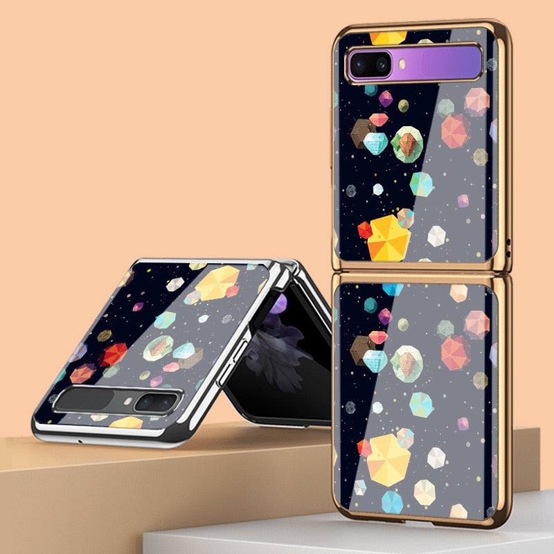 Colorful Starry Sky Tempered Glass Case for Samsung - Premium Mobile Phone Cases from Dressmycell.com - Just $38.00! Shop now at Dressmycell.com