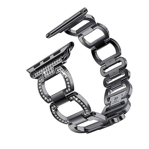 Metal Diamond Bracelet for Apple Watch - Premium Apple Watch Accessories from Dressmycell.com - Just $28.00! Shop now at Dressmycell.com