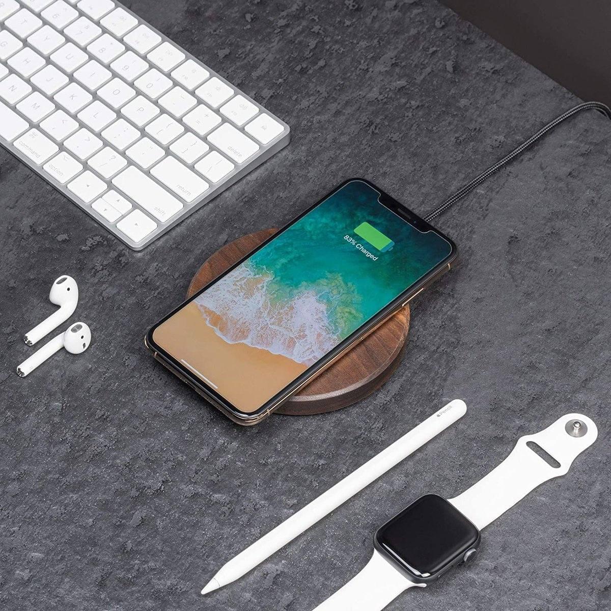 15W Wooden Fast Wireless Charger for Phones - Premium Chargers & Powerbanks from Dressmycell.com - Just $42.00! Shop now at Dressmycell.com