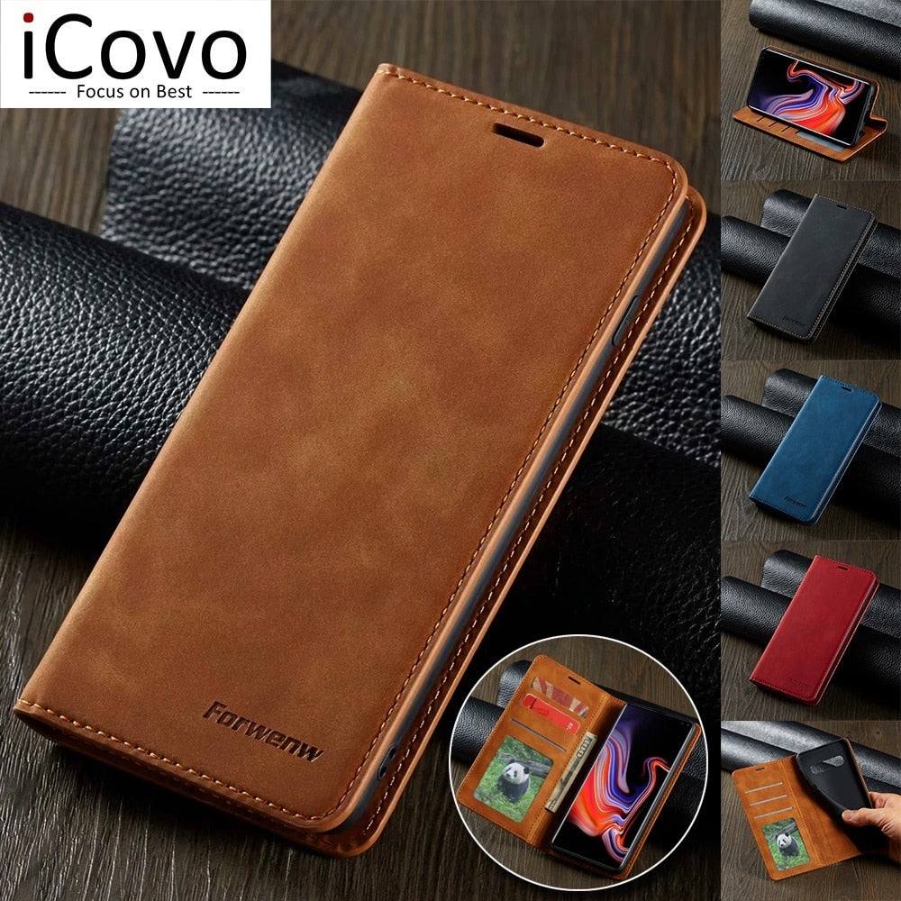 Classic Leather Flip Case For Samsung - Premium Mobile Phone Cases from Dressmycell.com - Just $18.00! Shop now at Dressmycell.com