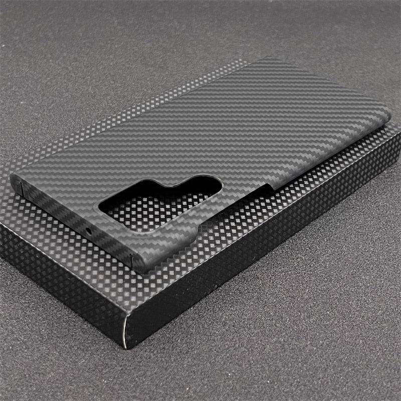 Real Carbon Fiber Lens Protection Case for Samsung - Premium Mobile Phone Cases from Dressmycell.com - Just $43.00! Shop now at Dressmycell.com