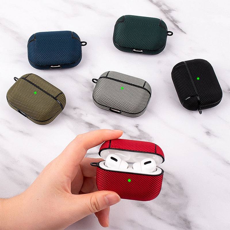 Nylon Protective Cases For Apple Airpods 1/2/Pro - Premium Airpods Cases from Dressmycell.com - Just $18.00! Shop now at Dressmycell.com