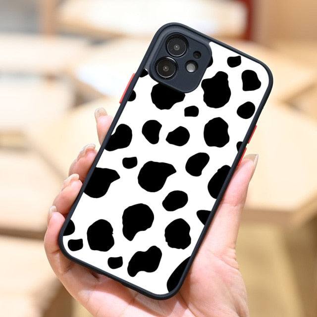 Cow White Black Pattern Print Case for iPhone - Premium Mobile Phone Cases from Dressmycell.com - Just $15.00! Shop now at Dressmycell.com