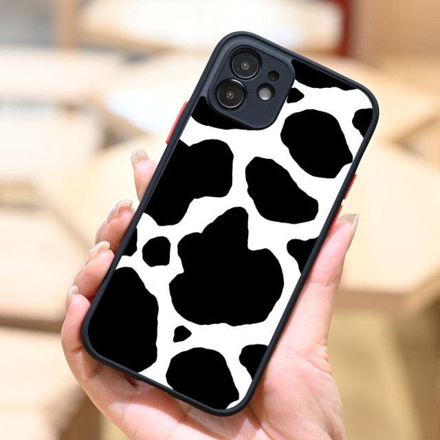 Cow White Black Pattern Print Case for iPhone - Premium Mobile Phone Cases from Dressmycell.com - Just $15.00! Shop now at Dressmycell.com
